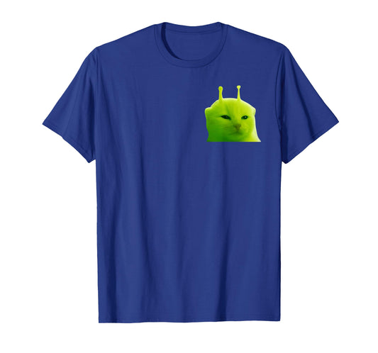 Funny Alien Cat Meme Glerp Glorp Zep Zep T-Shirt