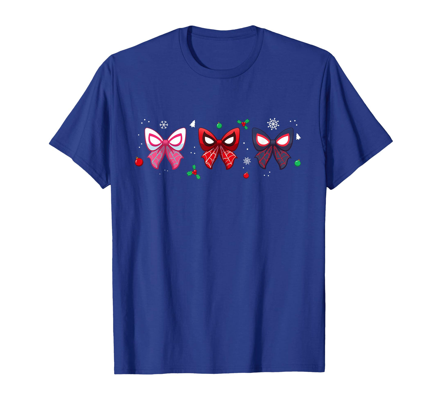 Marvel Spider-Man Trio Christmas Coquette Cute Holiday Bows T-Shirt