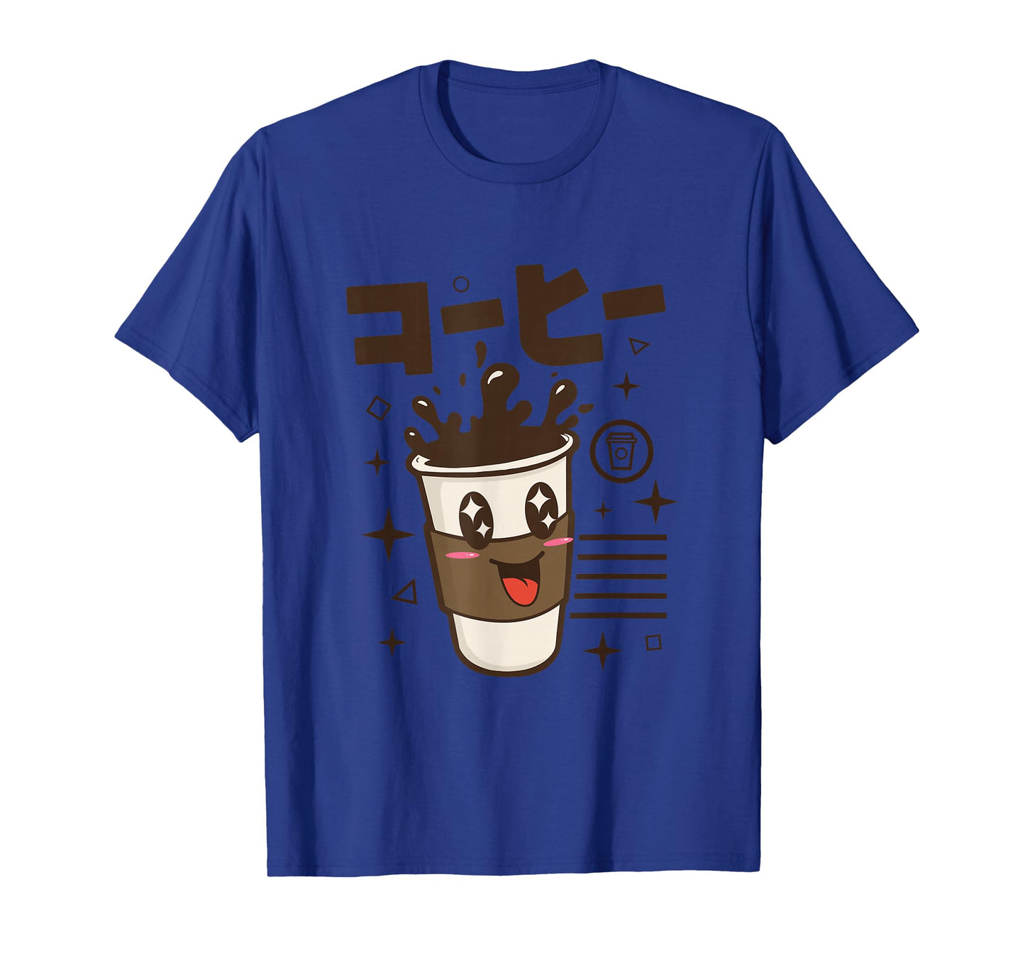 Kawaii Japanese Writing Anime Cartoon Character Coffee T-Shirt