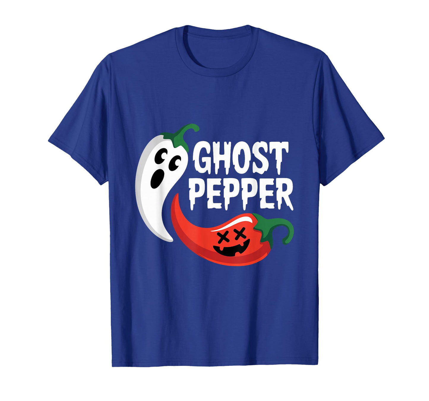 Ghost Pepper Chilli Spicy Hot Halloween Ghost Peppe T-Shirt