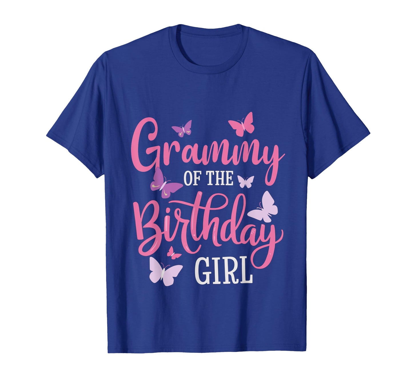 Grammy Of The Birthday Girl Butterfly Grandma 1st Bday T-Shirt