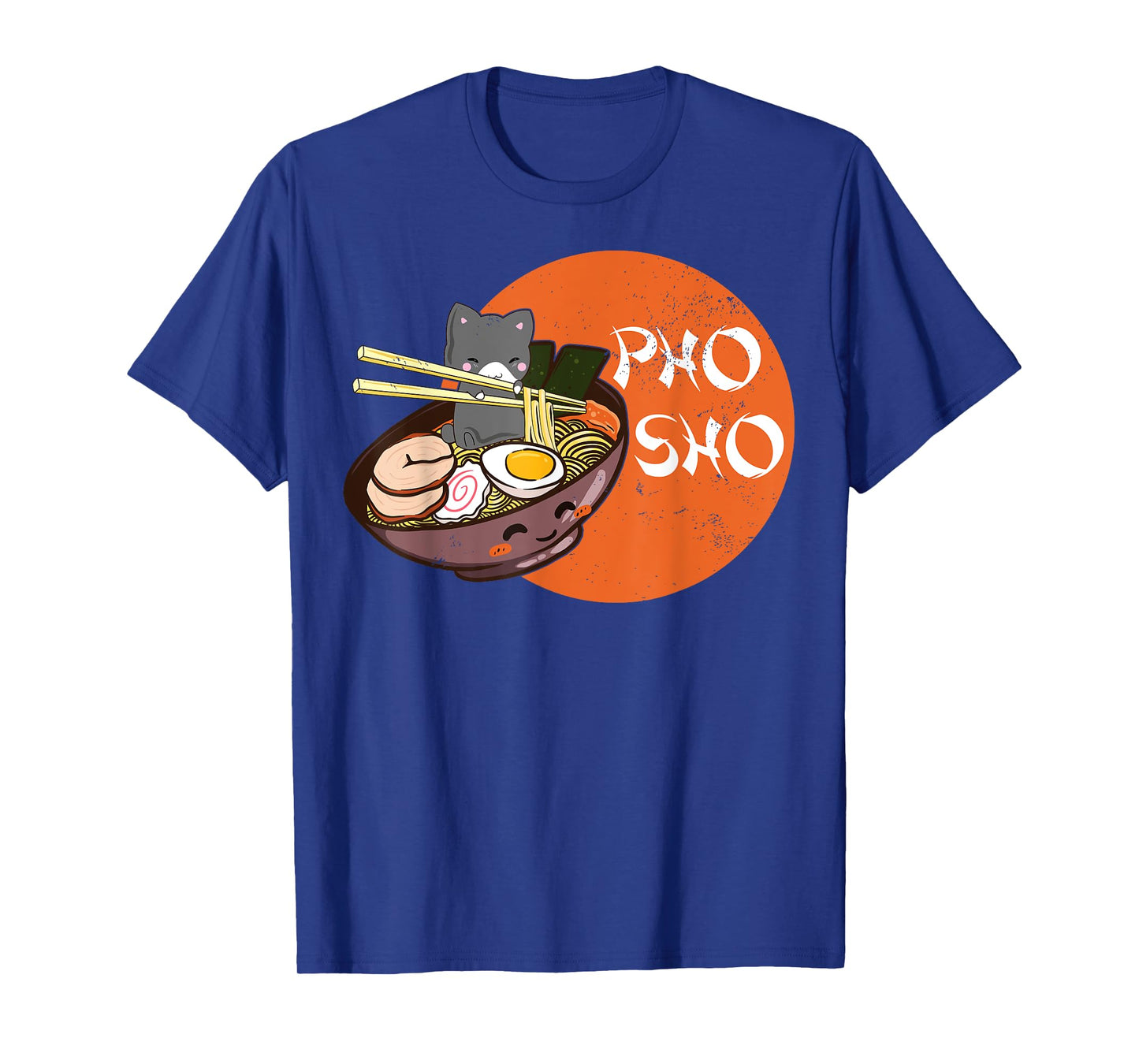Vintage Kawaii Cat Pho Sho Vietnamese Bowl Ramen Noodle Gift T-Shirt