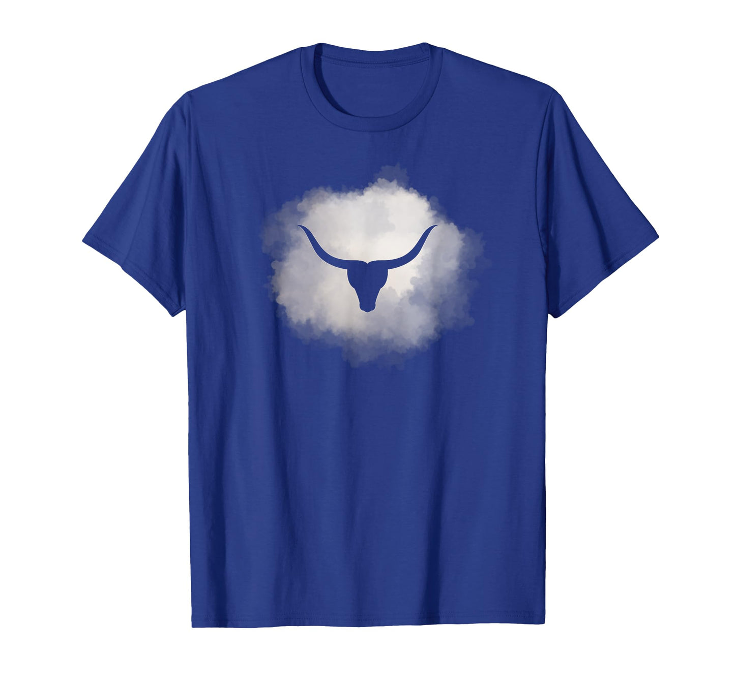 Texas USA Longhorn White Cloud Art Design, Austin Pride T-Shirt