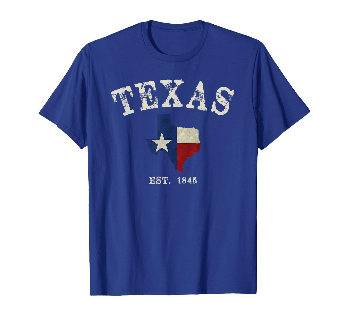 Distressed Texas State Flag Map T-Shirt