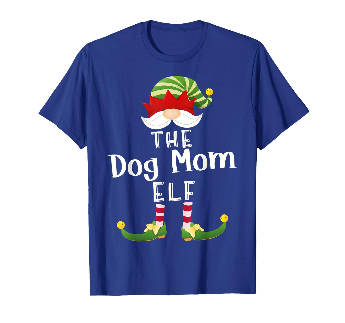 Dog Mom Elf Group Christmas Funny Pajama Party T-Shirt for Men Women
