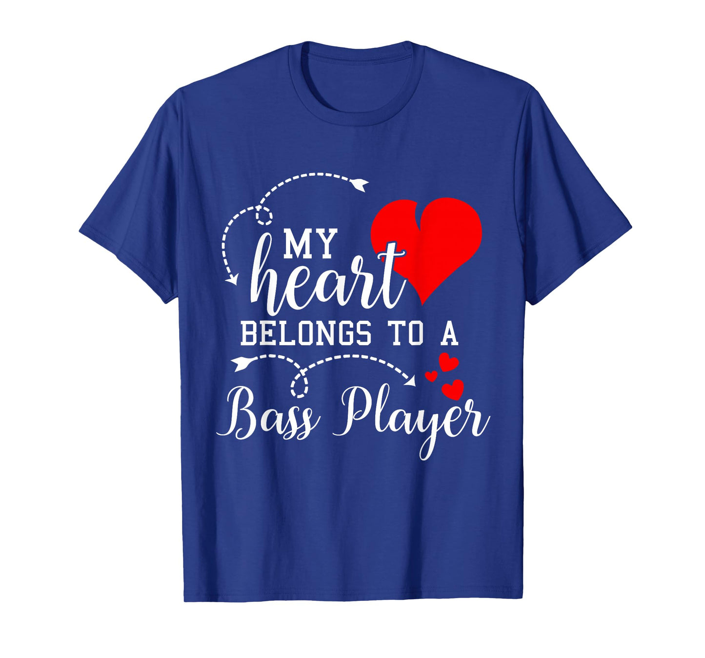 I Love My Bass Player Husband Wife Gifts Valentines Shirt T-Shirt