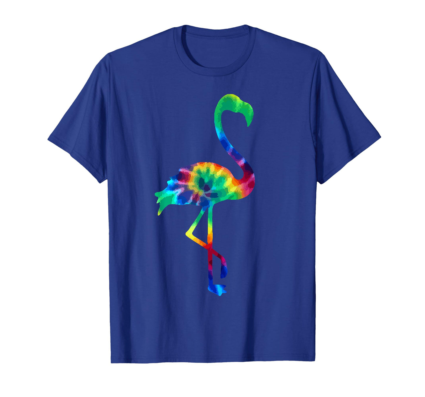 Flamingo Tie Dye Vintage Hippie Flamingo Lover T-Shirt Small