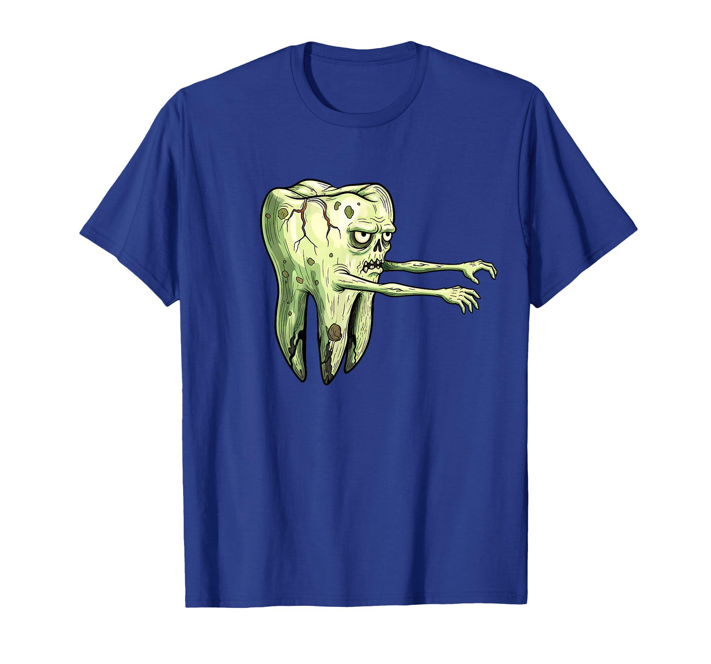 Funny Dentist Molar Zombie Tooth Decay Monster Halloween T-Shirt