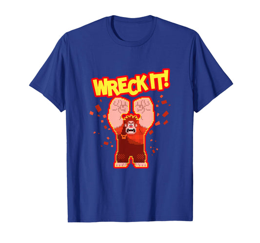 Disney Wreck-It Ralph Wreck It! Angry Pixelated Ralph Shot T-Shirt