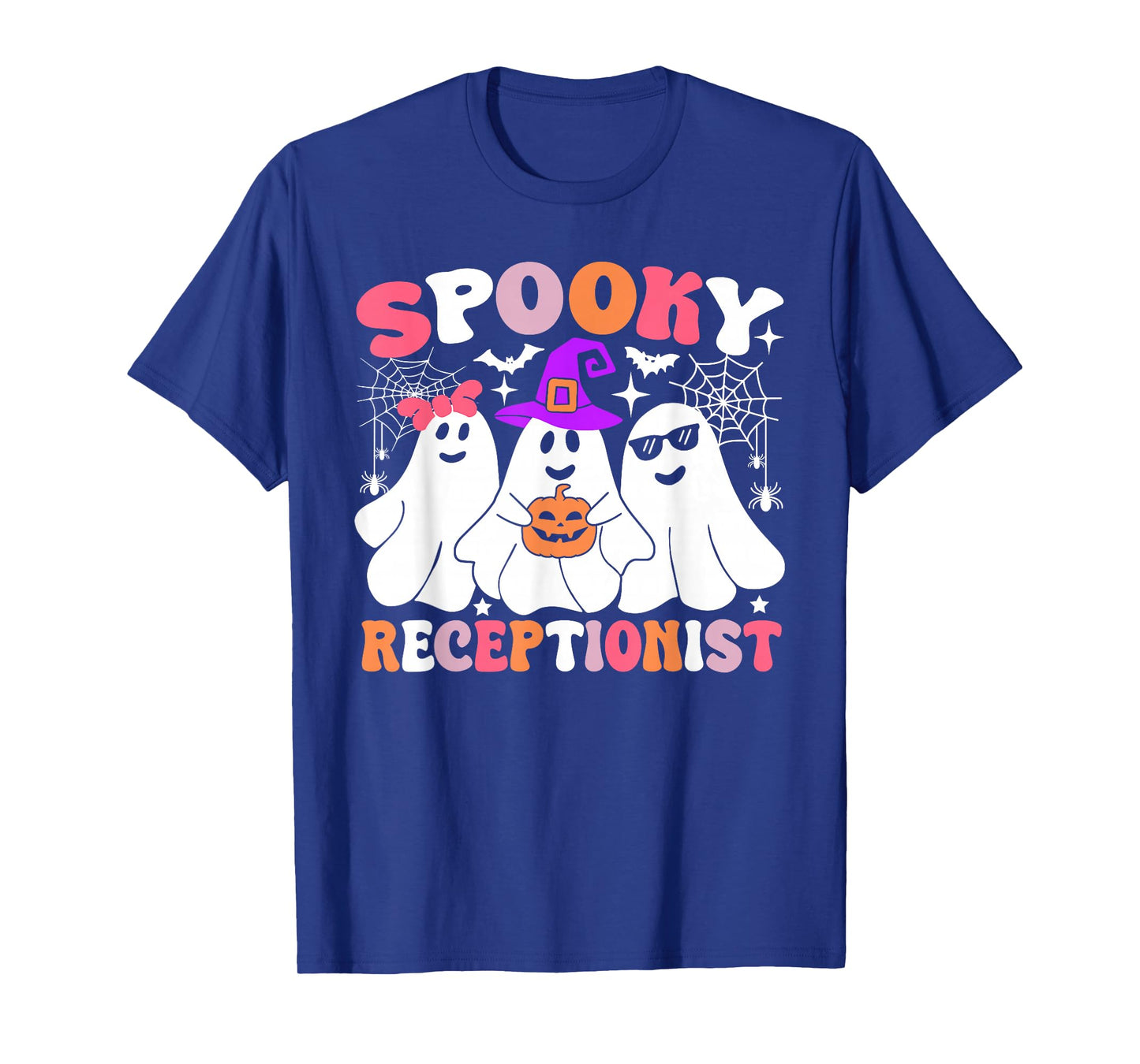 Spooky Receptionist Funny Ghost Halloween Costume T-Shirt