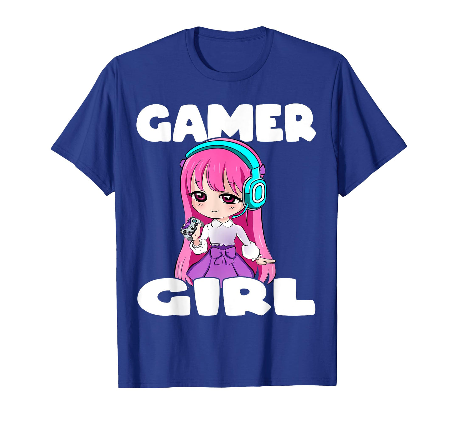 Gamer Girl Anime and Gaming Chibi Graphic Video Games T-Shirt