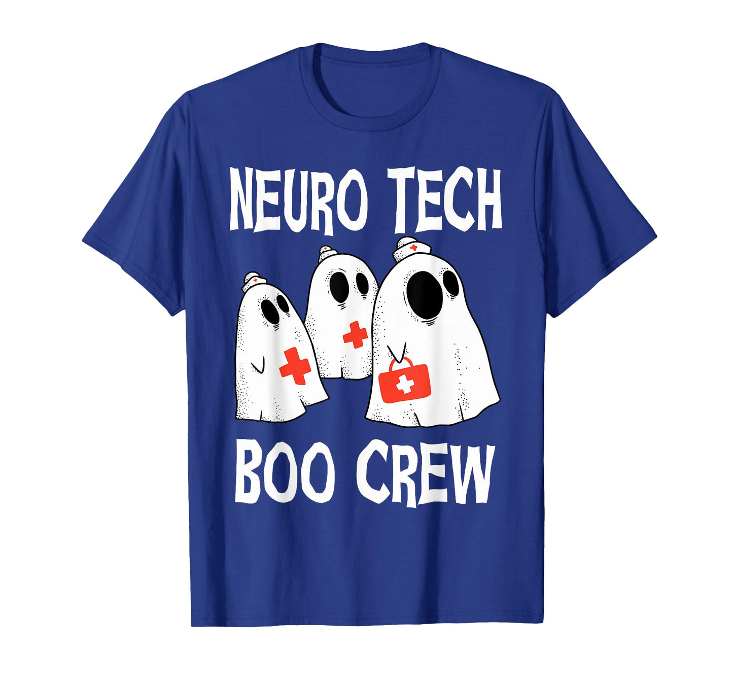Funny Neuro Tech Boo Crew Neurology Halloween Costume T-Shirt