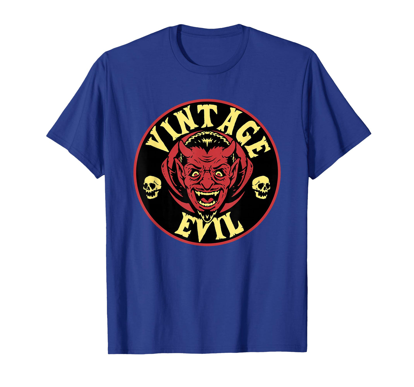 Vintage Evil Retro Halloween Horror Punk Rock Devil T-Shirt