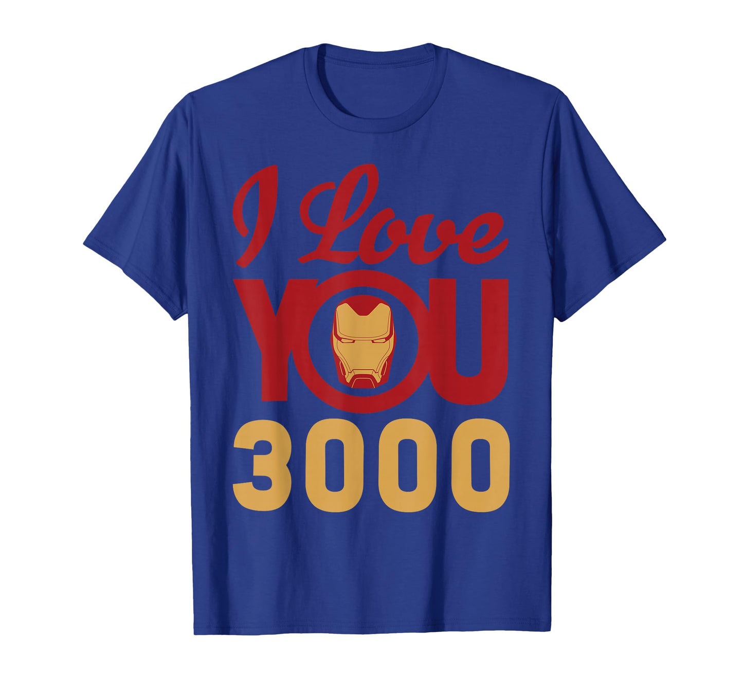 Marvel Avengers Endgame Iron Man I Love You 3000 Helmet Logo T-Shirt
