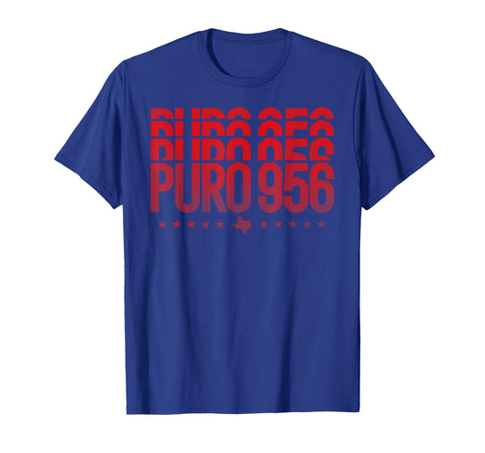 Puro 956 Valley Texas vintage distressed style graphics tee T-Shirt