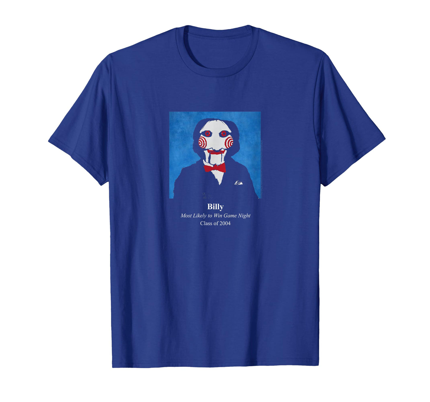 Saw Billy Most Likely to Win Game Night Yearbook Horror T-Shirt