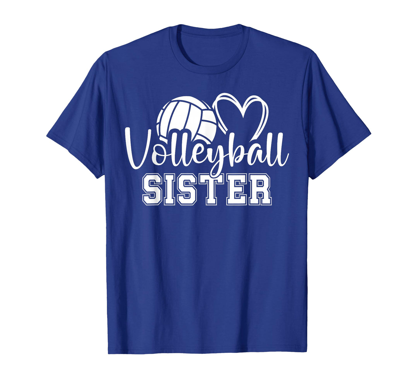 Volleyball Sister Heart T-Shirt