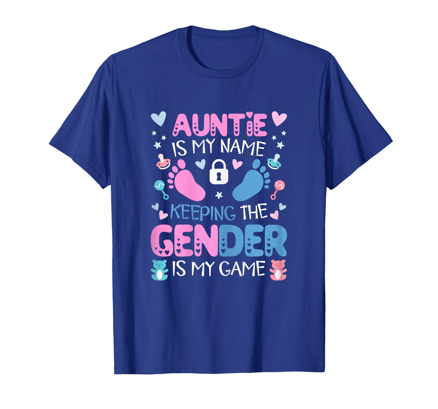 Auntie Gender Keeper Women Keeper Of The Gender Reveal Aunt T-Shirt