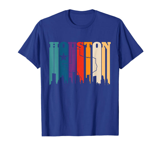 Houston Texas Map Skyline Gift Texas Home State Souvenir T-Shirt