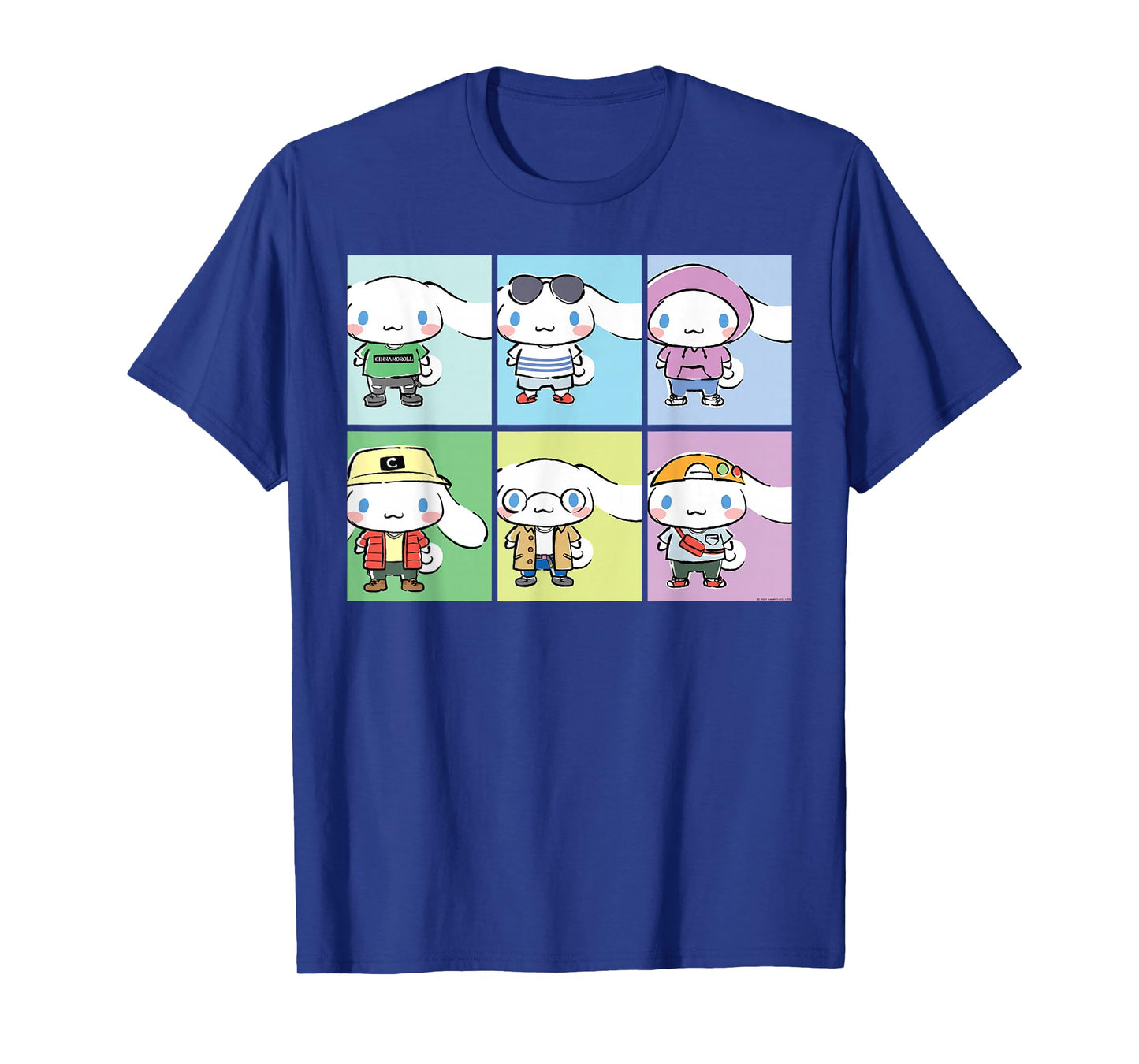 Cinnamoroll Collection Streetwear Squares T-Shirt