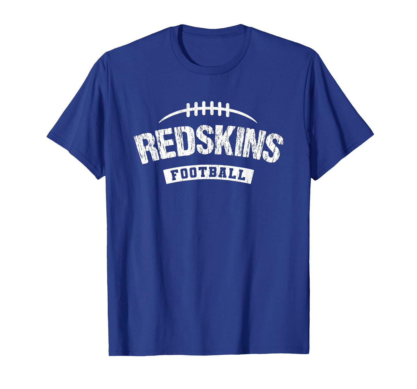 Goshen Redskins Official High School Gear Black Distressed Modern Crew Neck T-Shirt