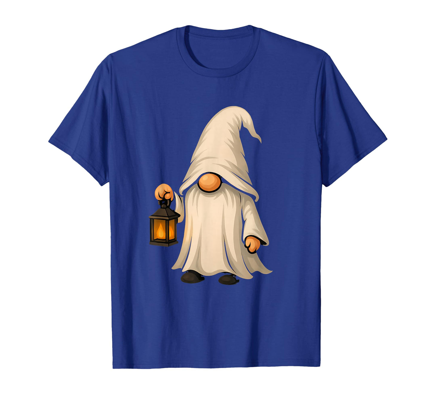 Hooded Ghost Gnome with Light Halloween T-Shirt