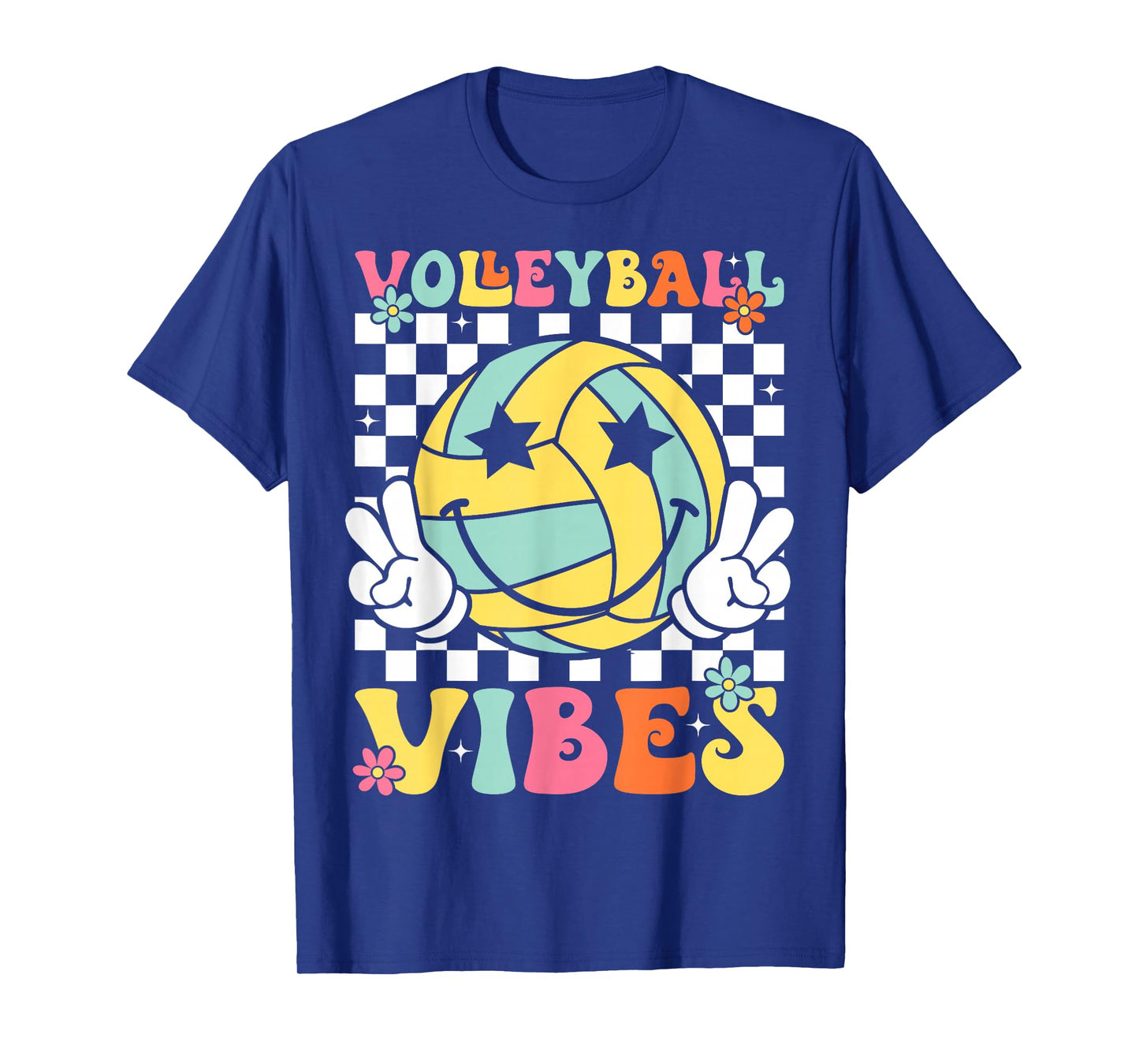 Volleyball Vibes Volleyball Retro Game Day Girls Women T-Shirt