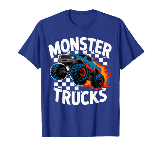 Monster Truck Birthday Party Retro Vintage Monster Trucks T-Shirt