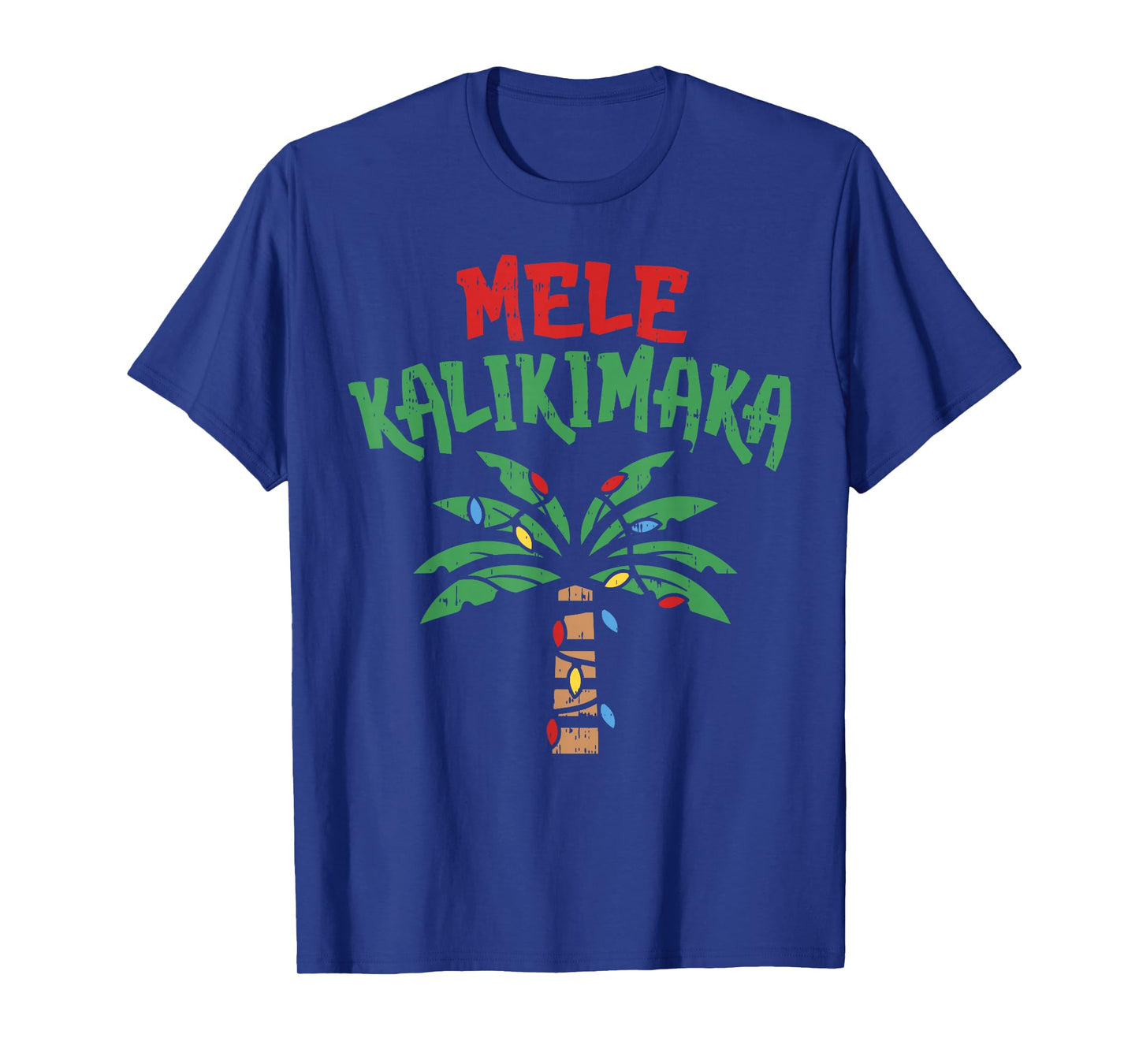 Mele Kalikimaka Palm Tree Shirt Hawaiian Christmas in July T-Shirt