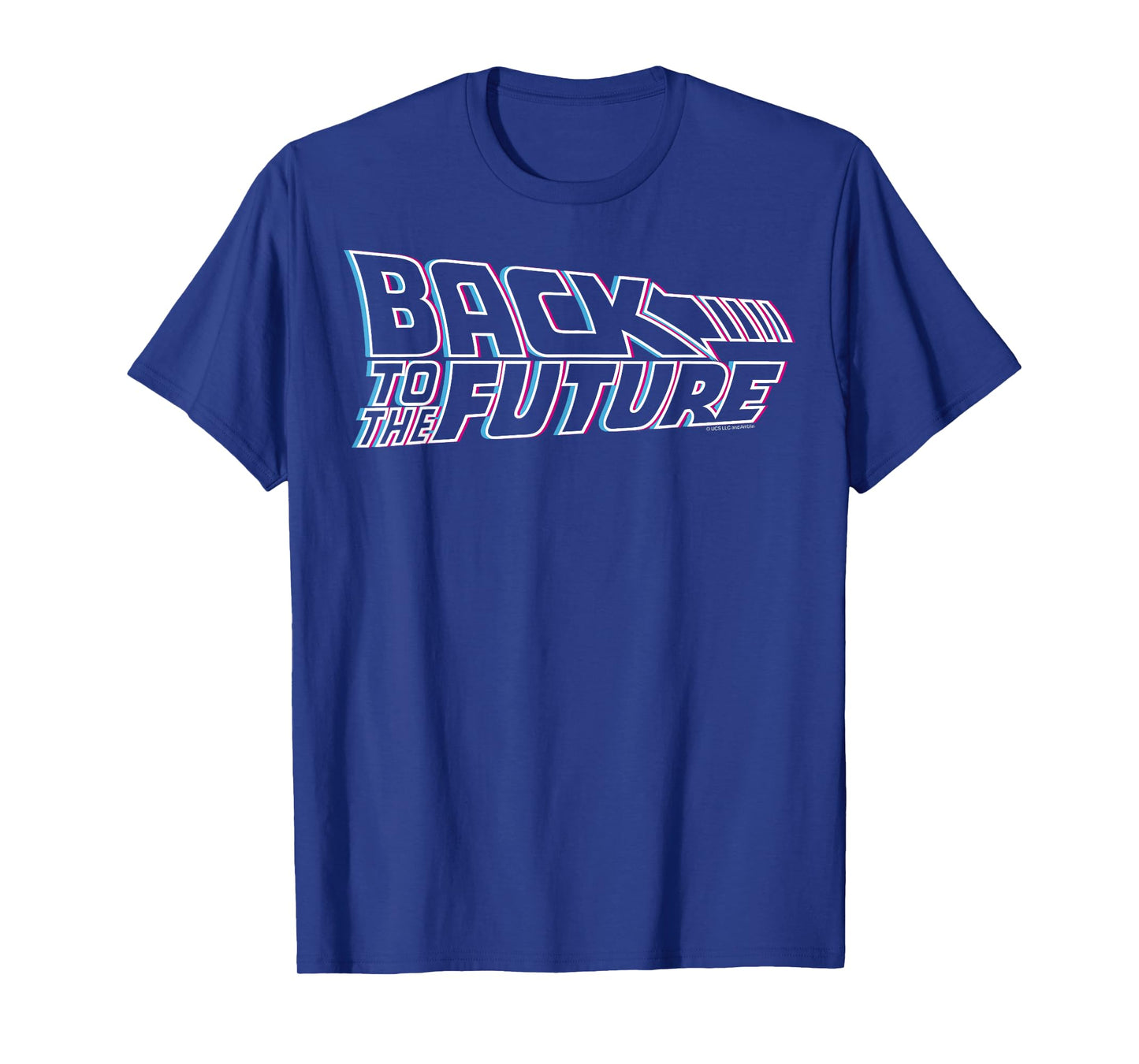 Back to The Future 35th Anniversary Multi-Color Logo Outline T-Shirt