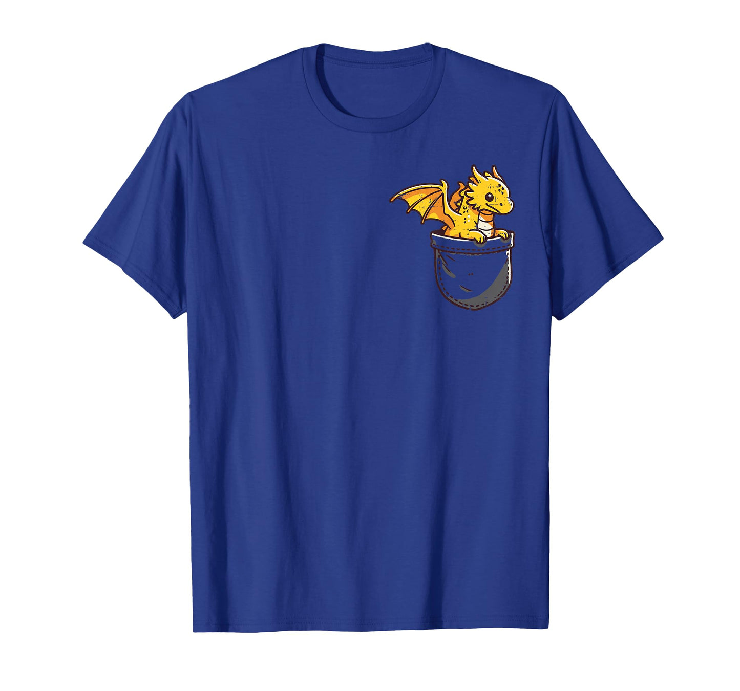 Baby Dragon Pocket Cute Fantasy Mythical Kids Men Women T-Shirt