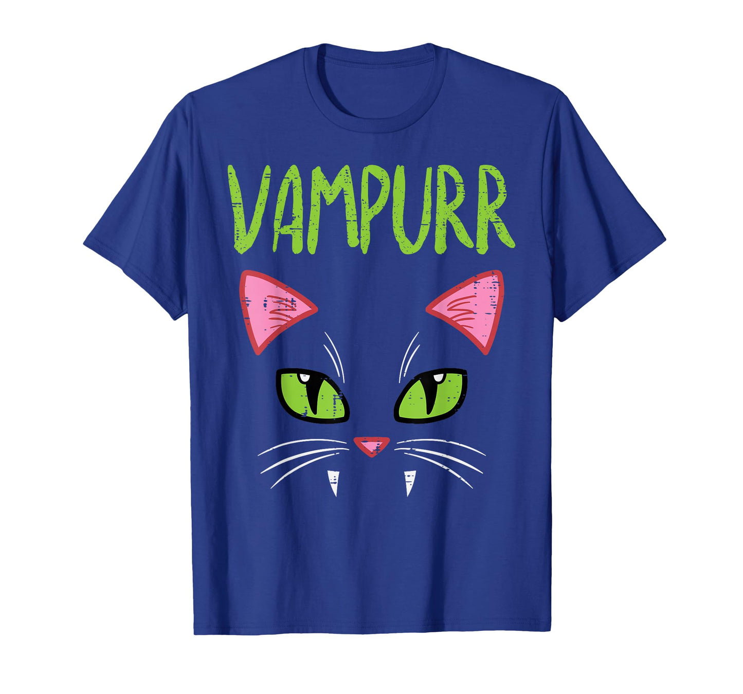 Vampurr Vampire Cat Funny Halloween Costume Women Girls T-Shirt