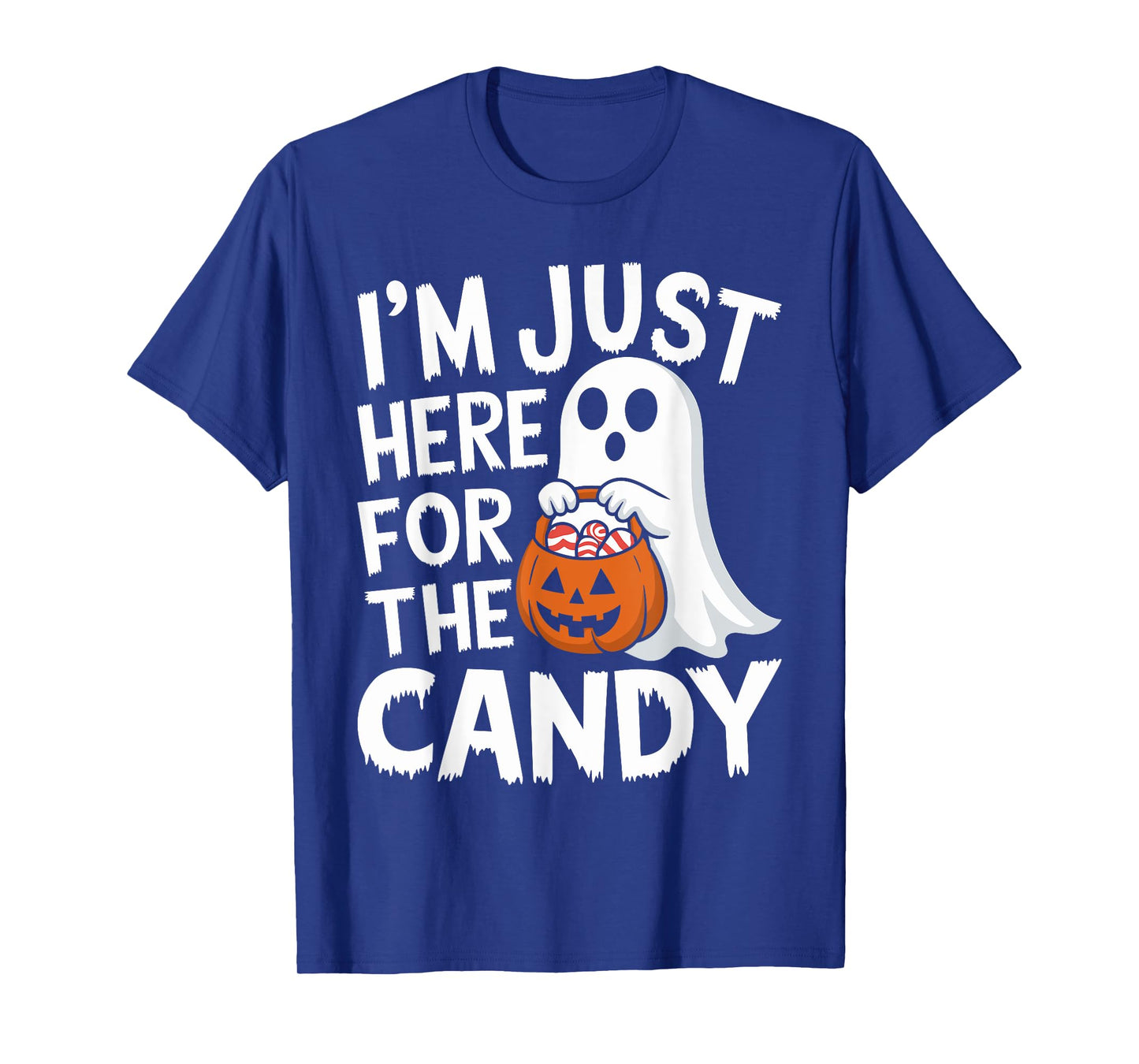 I'm Just Here for the Candy Halloween Pun Lollipop T-Shirt