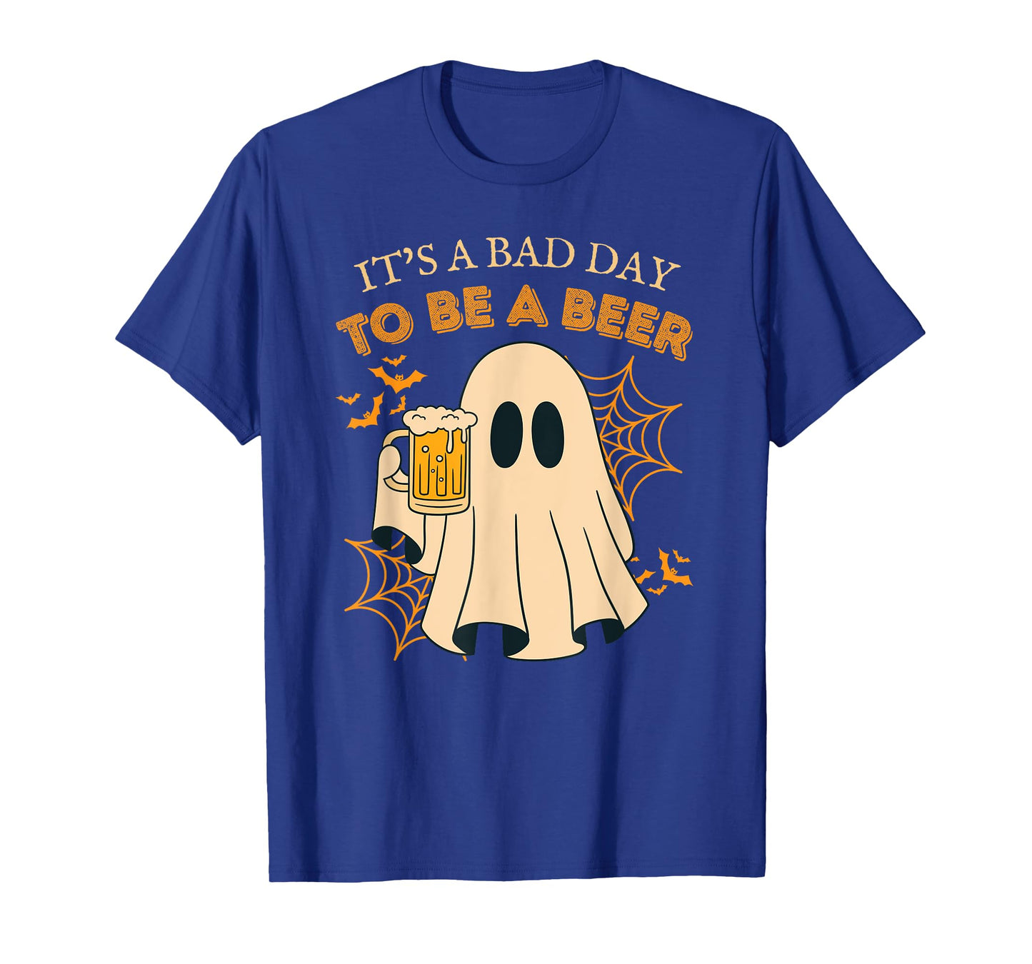 it's a bad day to be a beer vintage funny ghost halloween T-Shirt