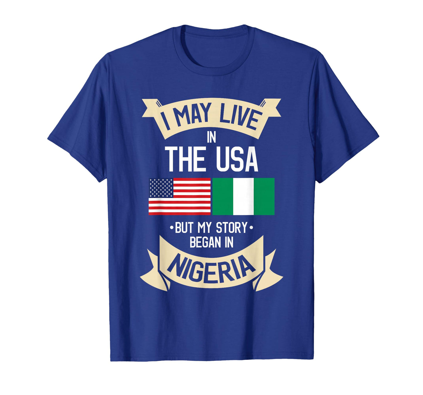 Nigeria American Flag USA Nigerian Roots Gifts T-Shirt