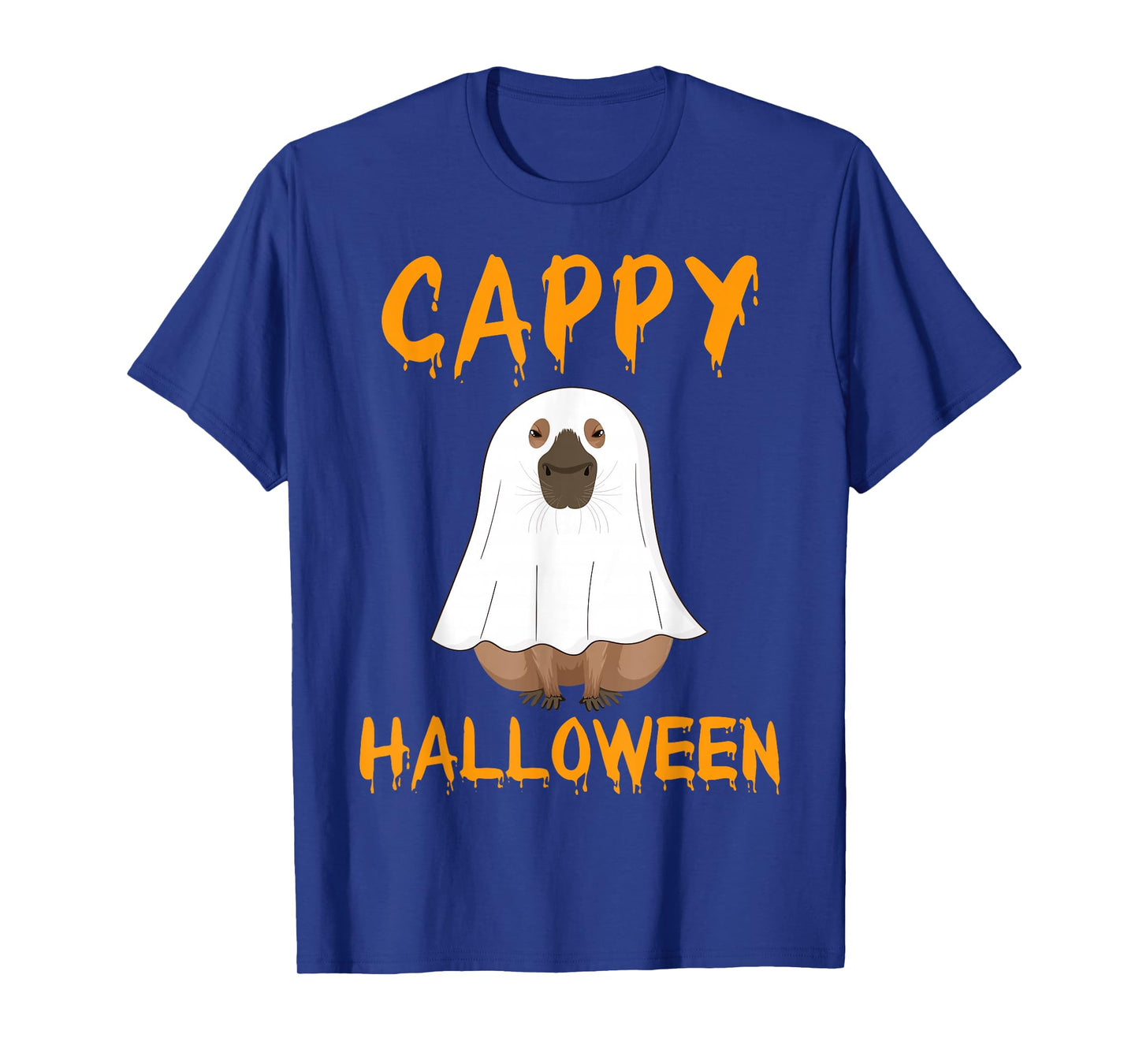Cappy Halloween Funny Capybara Ghost T-Shirt
