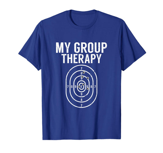 Gun Owner Group Therapy Gift Funny Shooting Range Target T-Shirt