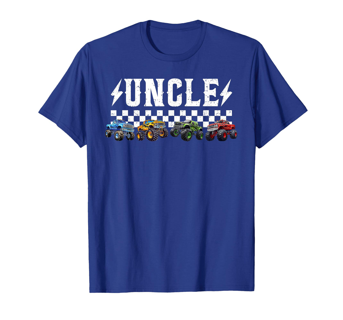 Uncle Retro Monster Truck Family Crew Birthday Matching T-Shirt