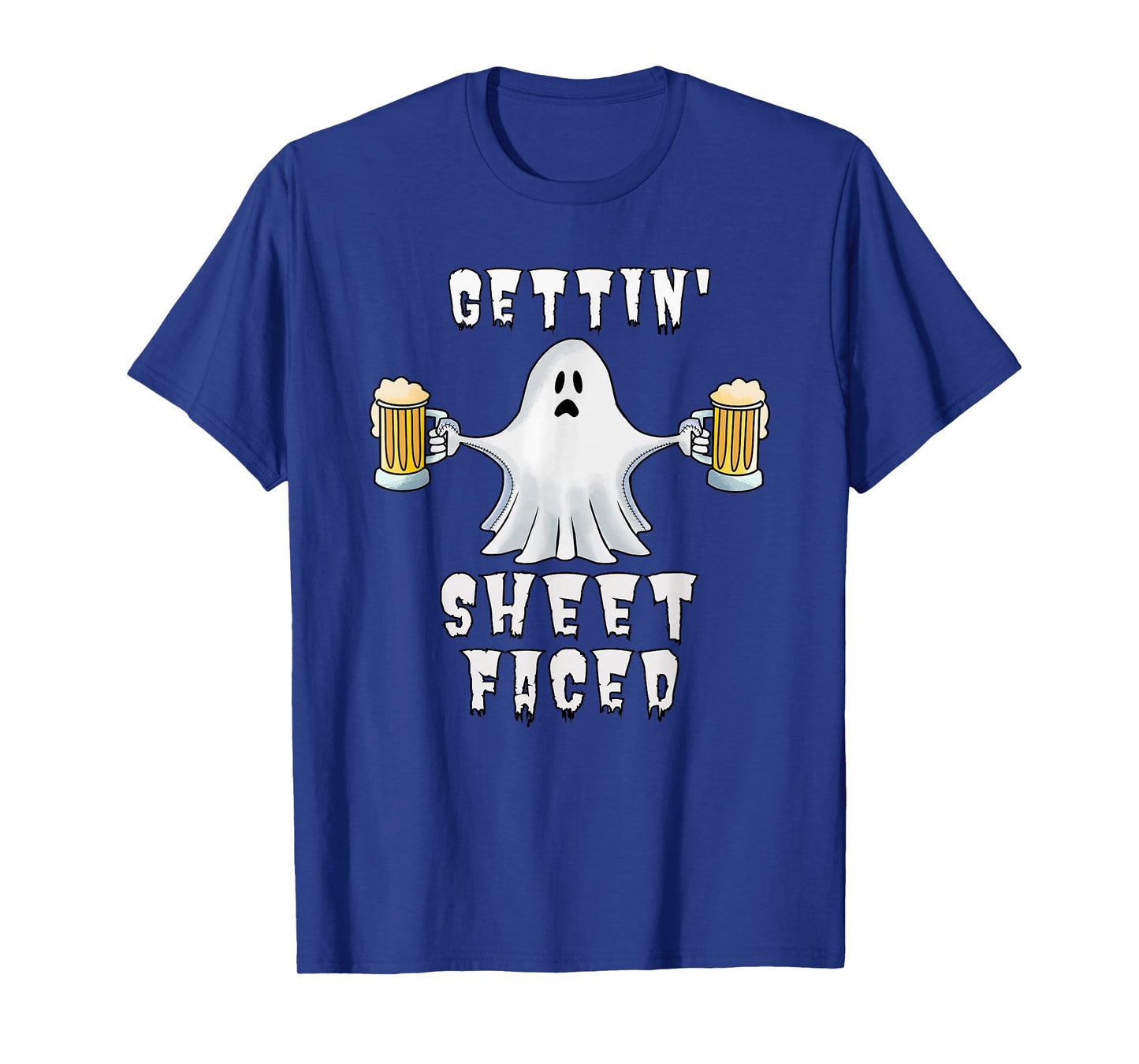 Halloween Boos Booze Beer Drinking Alcohol Ghost T-Shirt