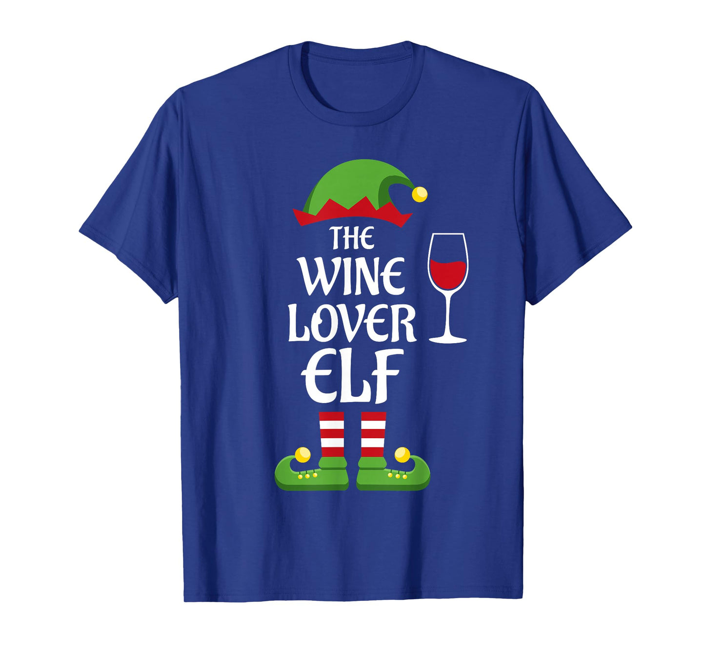 Wine Lover Elf Family Matching Group Christmas T-Shirt