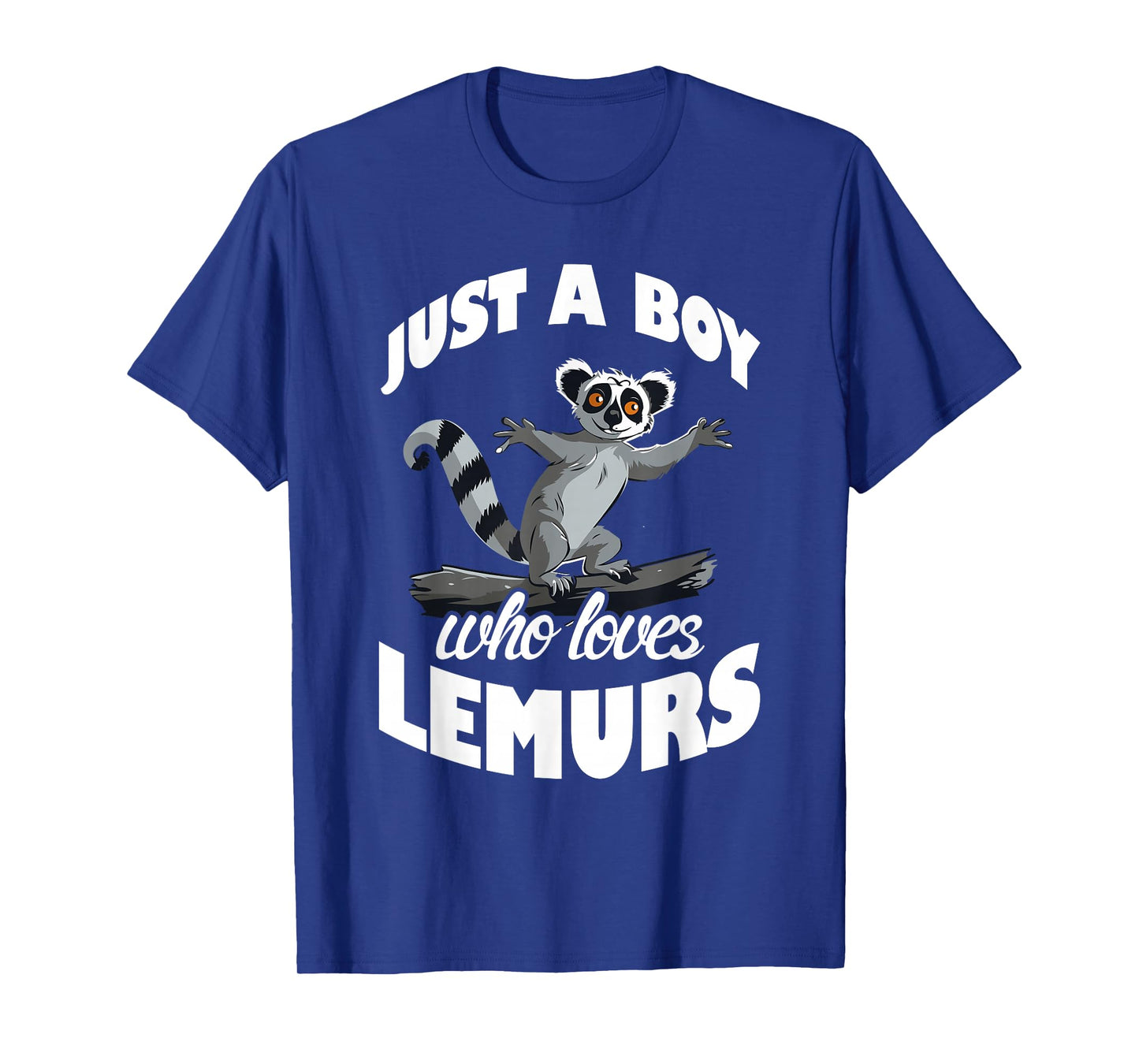 Just A Boy Who Loves Lemurs Ring-Tailed Lemur Lover T-Shirt