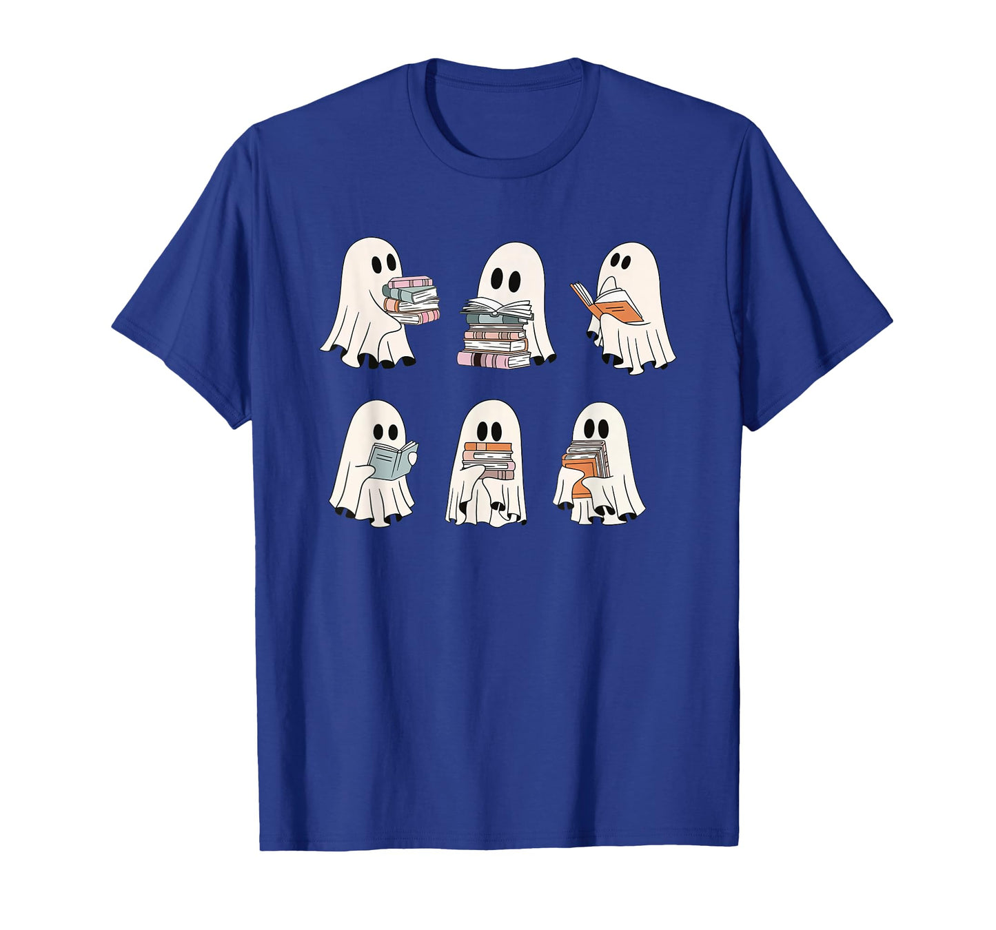 Cute Boo Ghost Read More Books, Funny Halloween, Book Lover T-Shirt