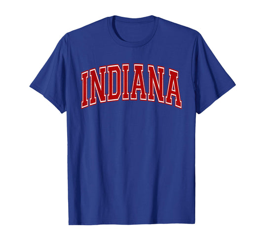 INDIANA VARSITY SPORTS STYLE ATHLETIC JERSEY TEE T-Shirt
