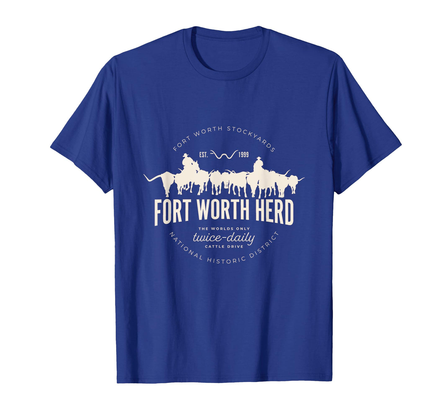 Fort Worth Texas Stockyards and Rodeo Cowboy Design T-Shirt