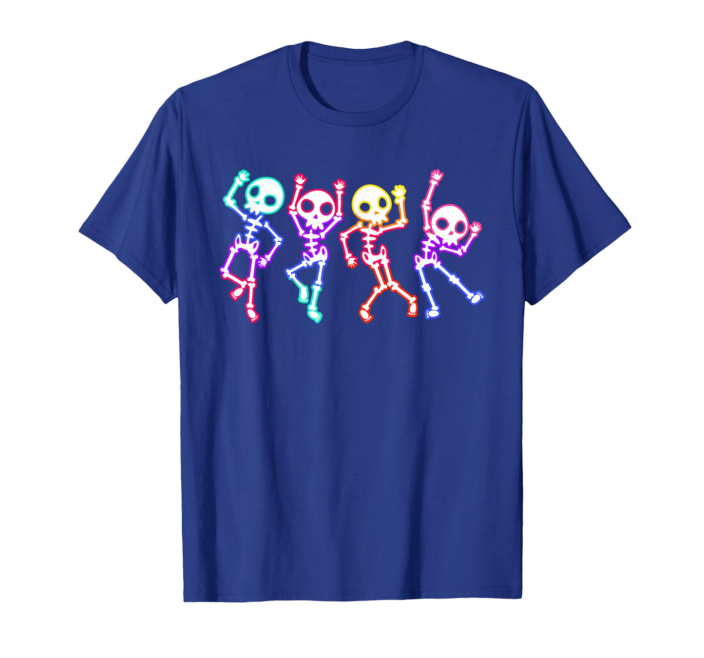 Glow in The Halloween Night Skeleton Funny Dancing Skeleton T-Shirt