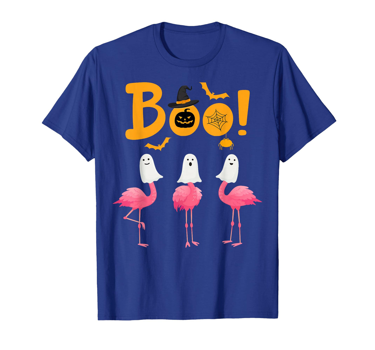 Boo Flamingo Lover Spooky Ghost Halloween Trick or Treat T-Shirt