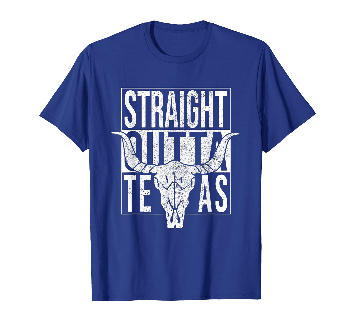 Straight Outta Texas Longhorn Cowboy and Rodeo T-Shirt