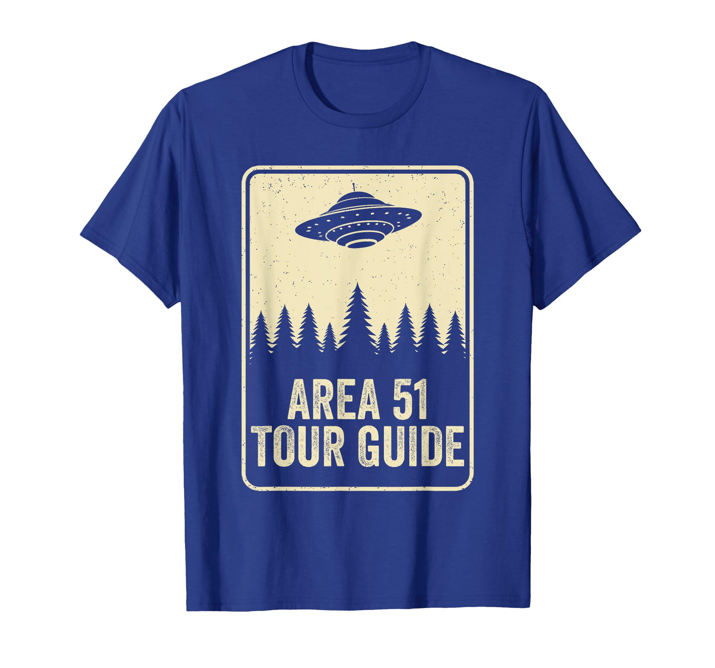 Area 51 Tour Guide UFO Moon Day Alien Flying Saucer Space T-Shirt