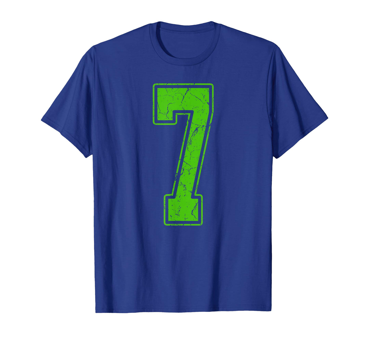 Kelly Green Number 7 Jersey Player Uniform #7 Fan T-Shirt
