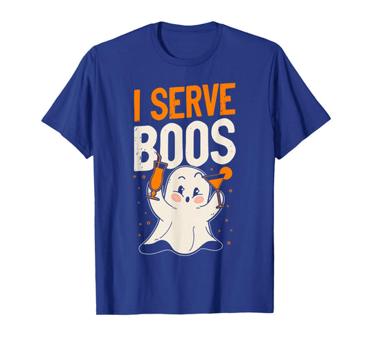 Bartender Mixologist Halloween Pun I Serve Boos T-Shirt